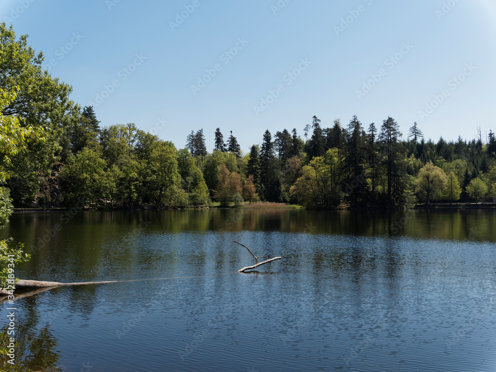 Naturpark Südschwarzwald. Bad Säckinger Bergsee ist ein beliebtes Ausflugsziel in Baden-Wüttemberg