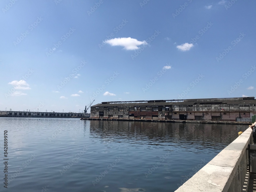 Muelle en La Habana.