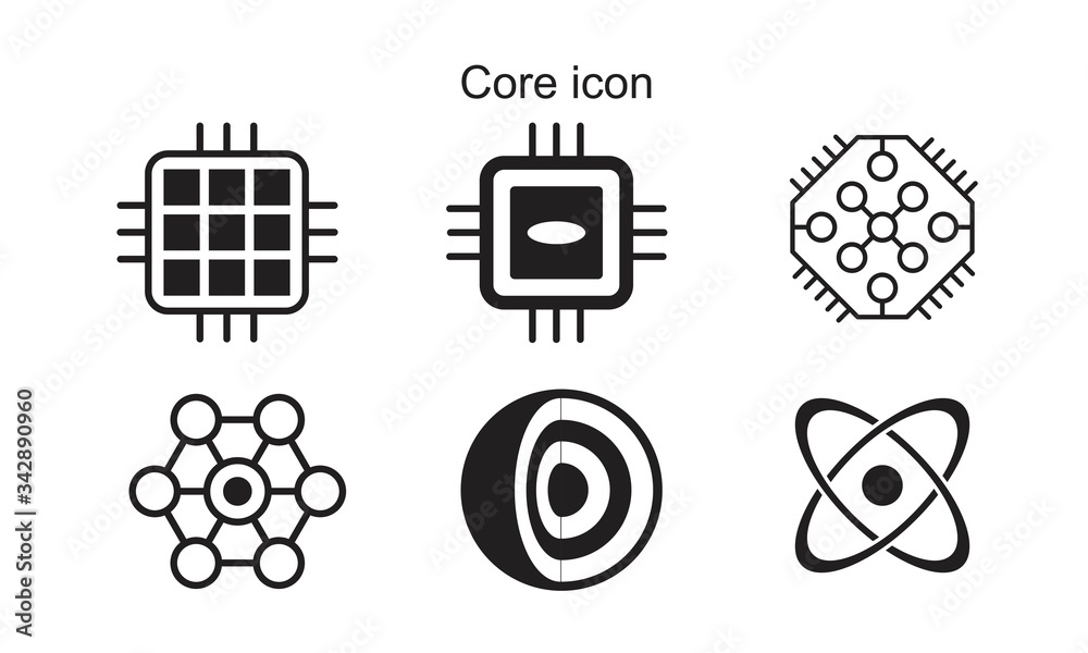 Core icon symbol Flat vector illustration for graphic and web design ...