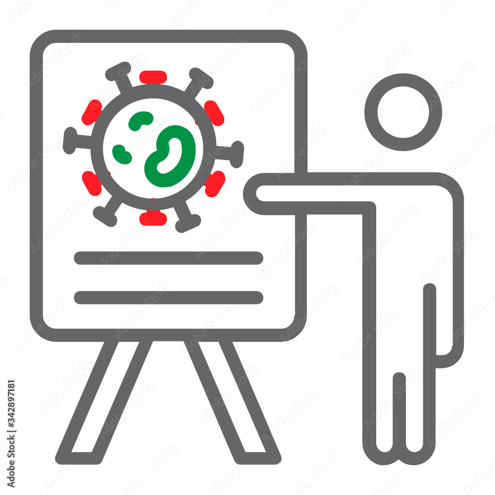 Coronavirus White Board Presentation with Researcher Concept, Vaccine trial of Novel Corona virus on White Background, covid-19 Viral epidemic Research analysis Vector Color Icon design Coronavirus White Board Presentation with Researcher Concept, Vaccine trial of Novel Corona virus on White Background, covid-19 Viral epidemic Research analysis Vector Color Icon design