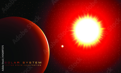 Solar shining and the planets are spinning around.