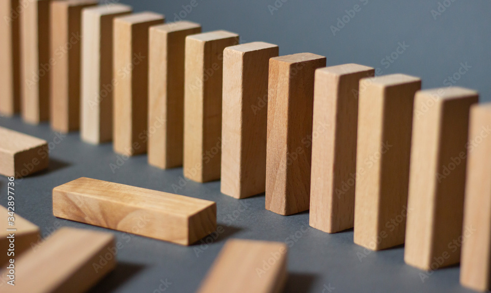 Wooden blocks isolated on gray background. Concept close up blocks wood game Wooden blocks isolated on gray background. Concept close up blocks wood game
