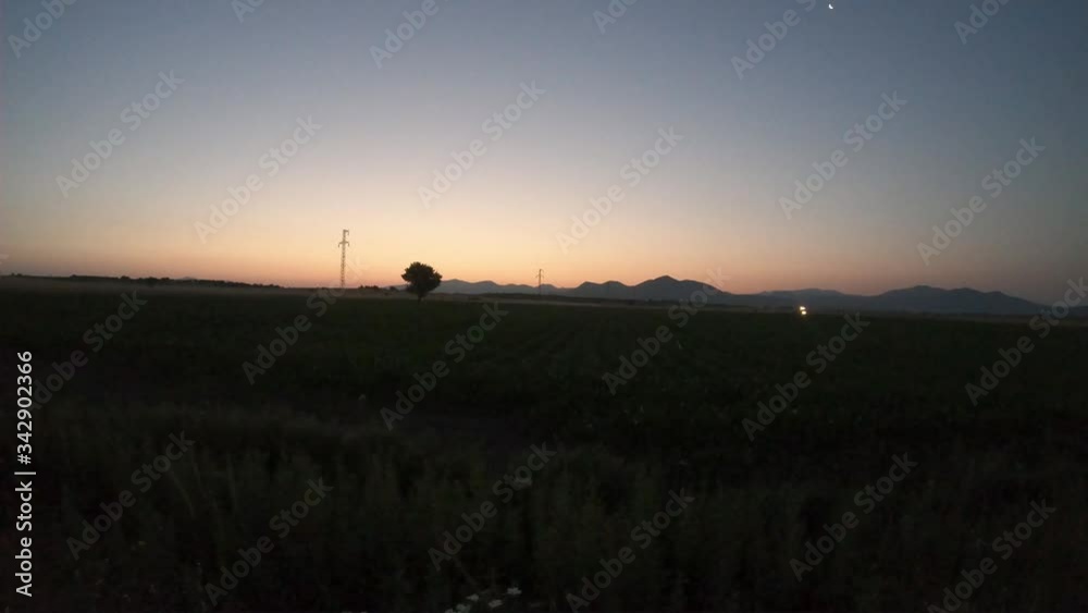 time lapse of sunset and sunrise in field time lapse of sunset and sunrise in field