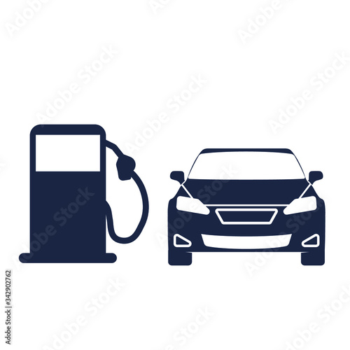 Gas station icon vector. EPS-10