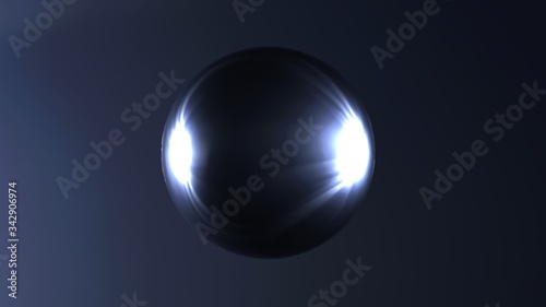 Abstract Corporate Design with Glass Sphere