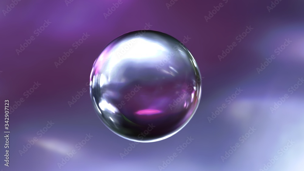 Abstract Corporate Design with Glass Sphere