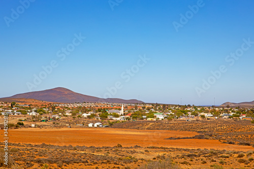 Small town of Loeriesfontein in Karoo