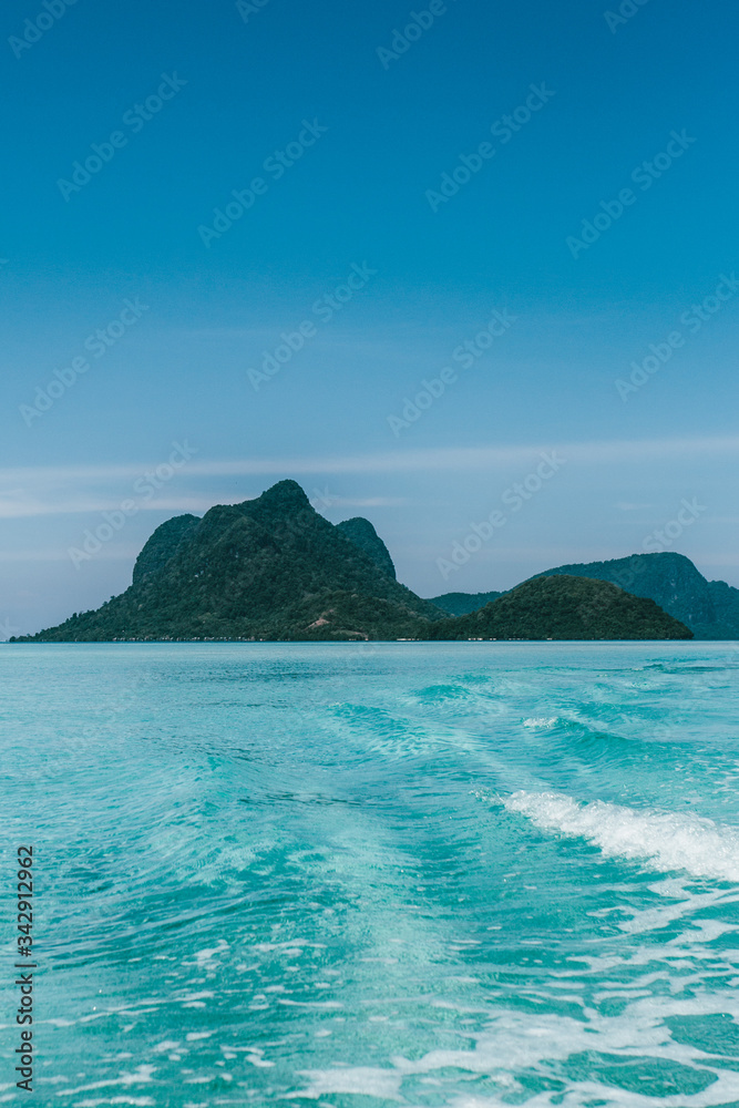 Fototapeta premium Semporna, Sabah, Malaysia - 26 April 2020 - Tun Sakaran Marine Park