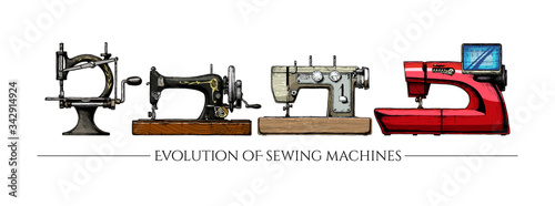 Evolution of sewing machines