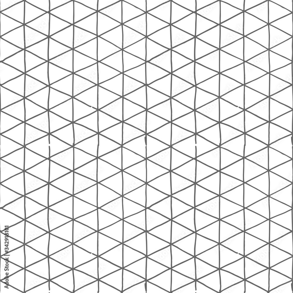 pattern with Necker cube