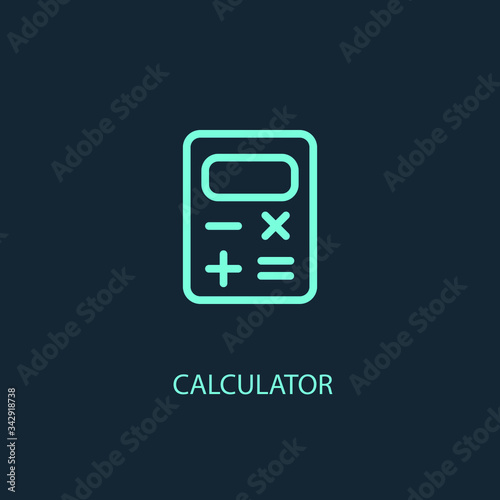 Calculator Icon vector. Illustration art