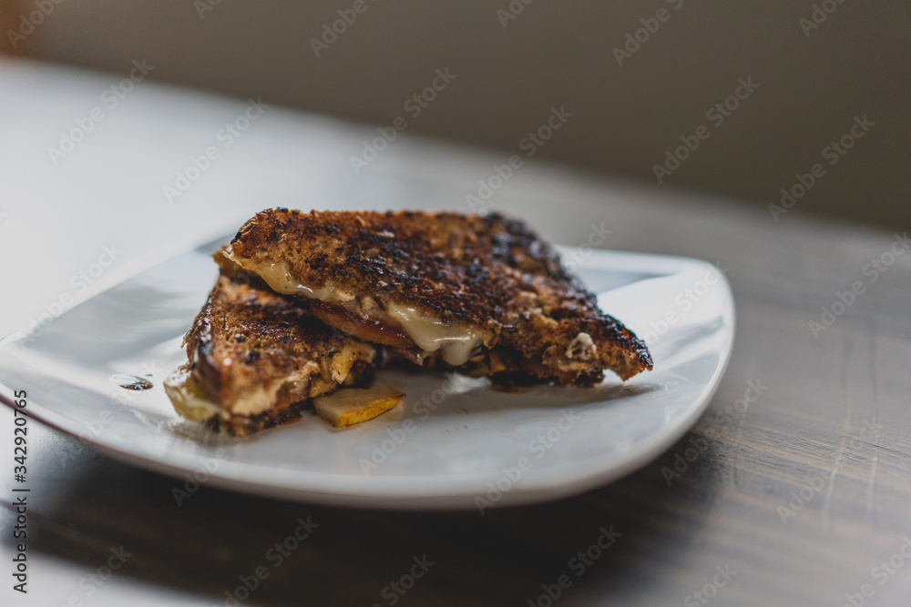 fancy grilled cheese sandwich on a plate fancy grilled cheese sandwich on a plate