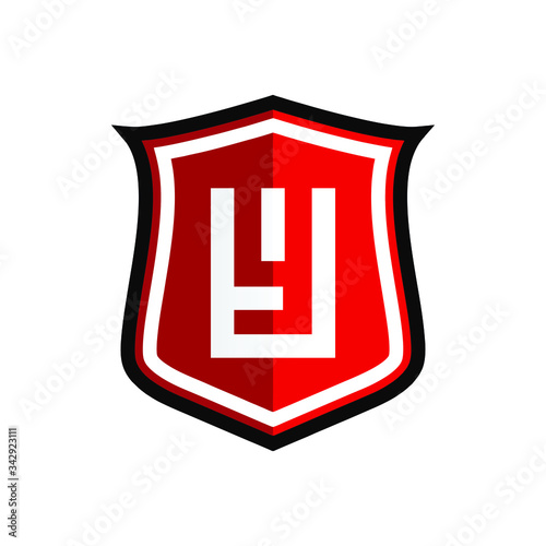 Initial Letter Y with Shield Logo Design