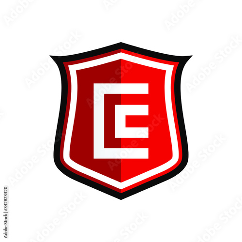 Initial Letter C with Shield Logo Design