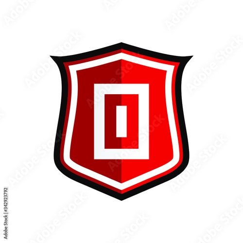 Initial Letter O with Shield Logo Design