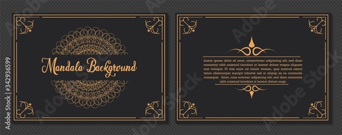 Mandala business card template	