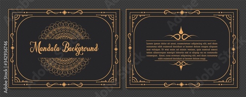Mandala business card template	