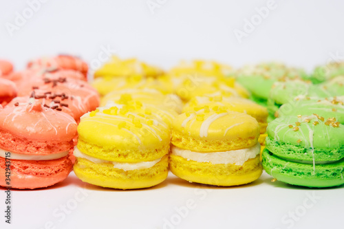 Home baked Rainbow Macarons. Home baking projects for lockdown 