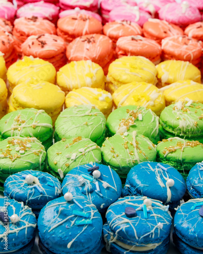 Home baked Rainbow Macarons. Home baking projects for lockdown 