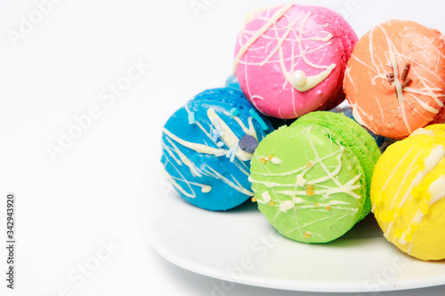 Home baked Rainbow Macarons. Home baking projects for lockdown 