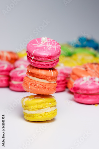 Home baked Rainbow Macarons. Home baking projects for lockdown 