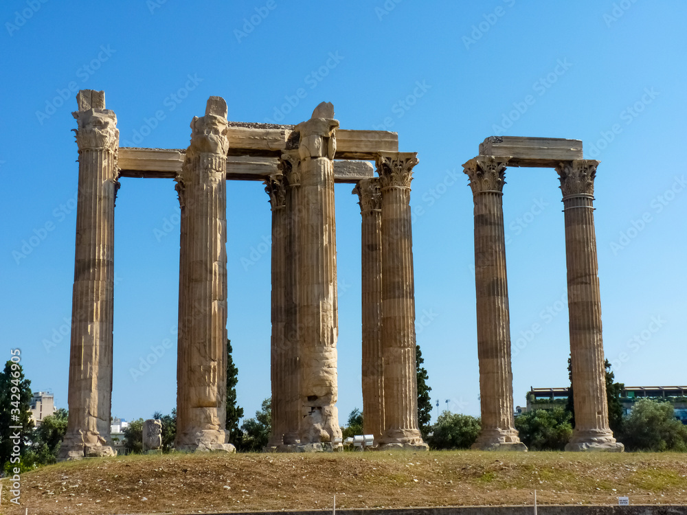 Ancient Temple of Olympian Zeus (Olympieion), Athens, Greece