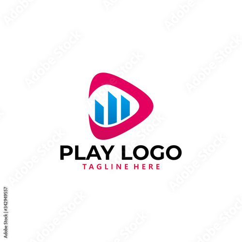 play logo icon vector isolated Free Download play logo icon vector isolated - GFXLoad