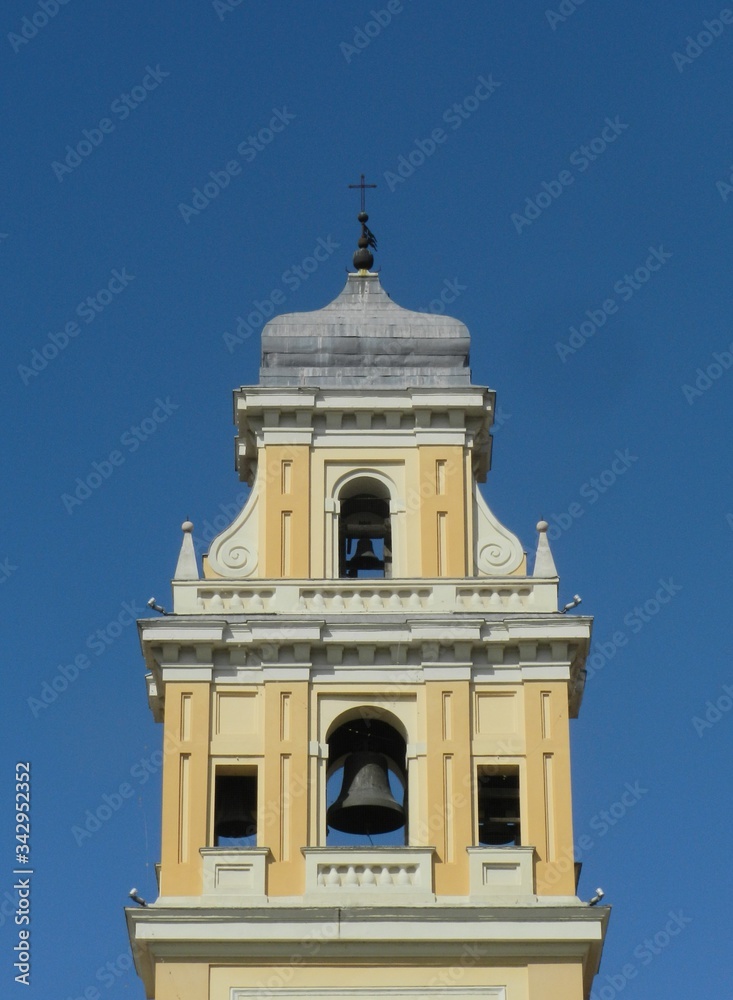 Parma, Italy, Palazzo del Governatore, Tower Detail
