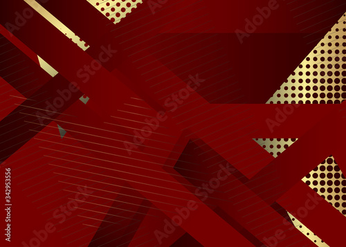 Wallpaper Mural Minimalist black premium exclusive background. Vector luxury dark and golden gradient geometric elements. Torontodigital.ca
