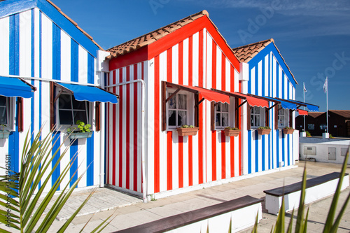 Costa Nova, Portugal poster, postcard photo