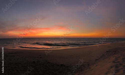 sunset on the beach © Sergey