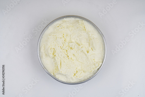 Milk cream stock photo