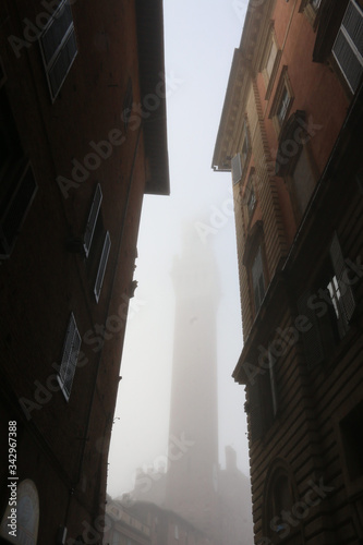 Siena in the Fog
