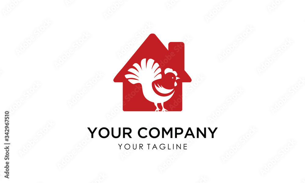 chicken home logo for your business chicken home logo for your business