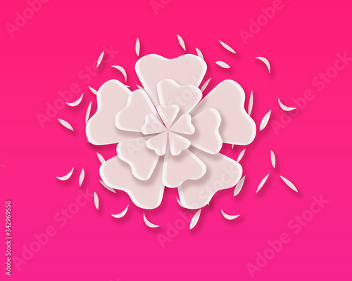 abstract pink flower background