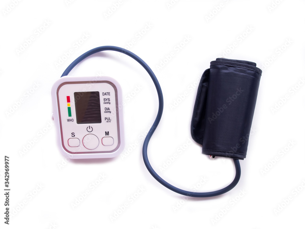 Top view of blood pressure check. Top view of blood pressure check.