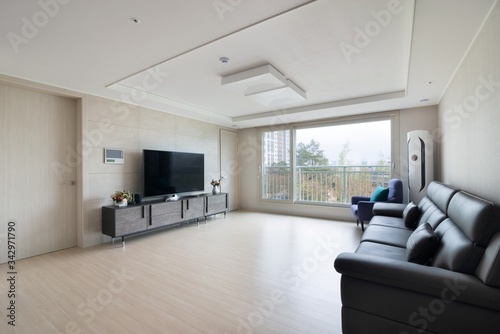 Living room interior of a modern apartment. South Korea apartment interior.