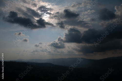 Rainforest landscape in South America