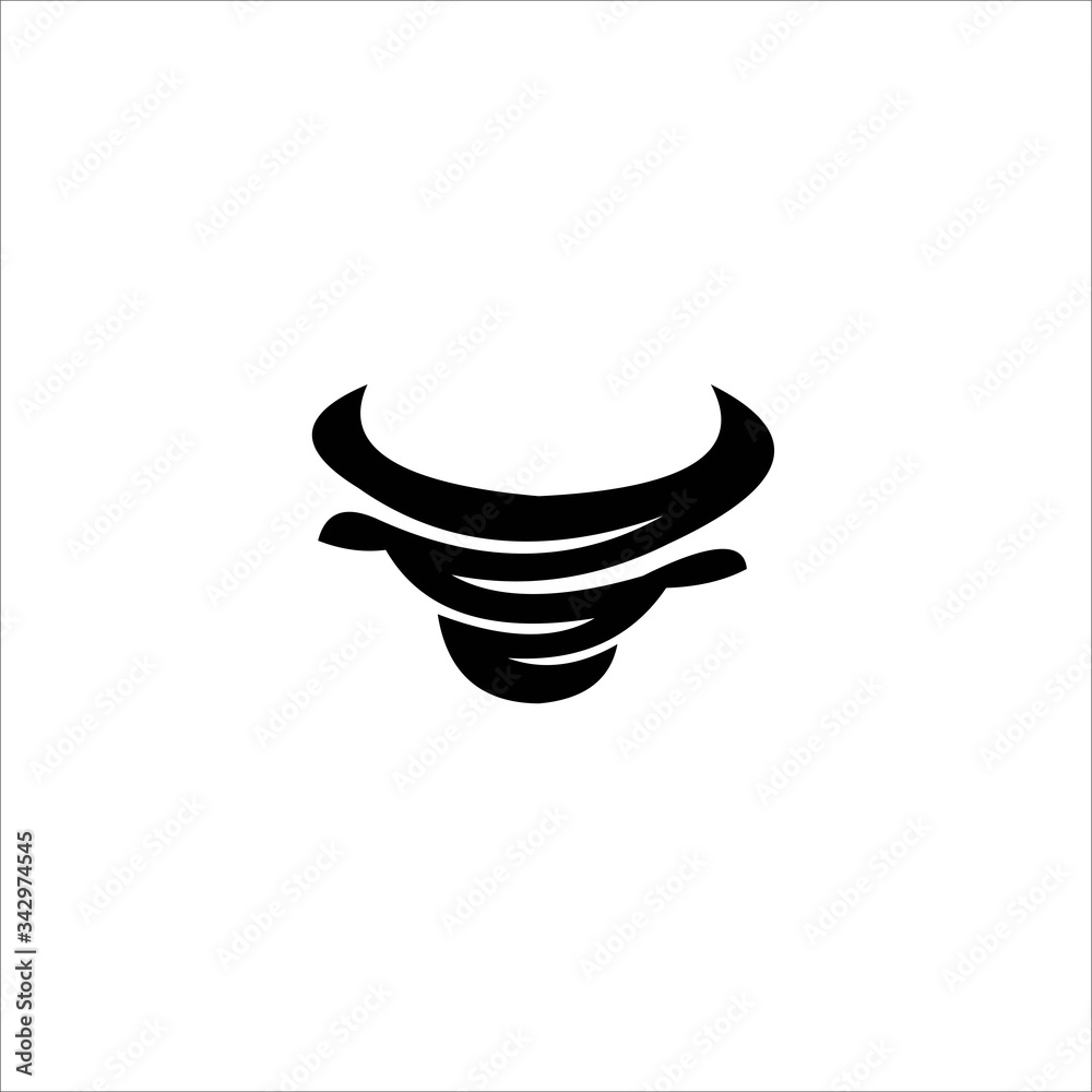 Naklejka premium bull logo icon vector stock , logo bull , logo bull icon , logo abstract bull