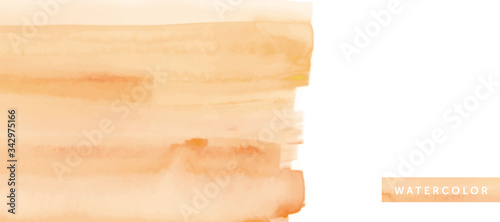 水彩　素材　オレンジ