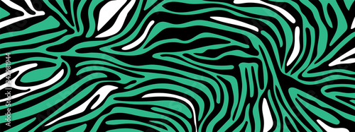 Trendy zebra skin pattern background vector. Animal fur, vector background for Fabric design, wrapping paper, textile and wallpaper.