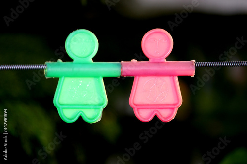colorful hanging plastic character toy for kids playing