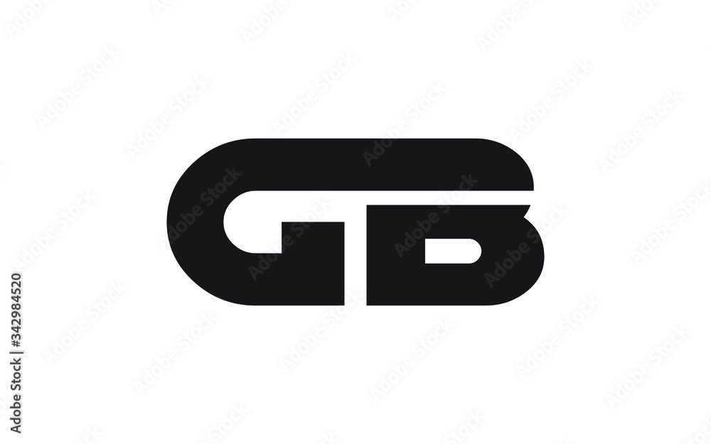 GB or BG and G, B Uppercase Letter Initial Logo Design, Vector Template GB or BG and G, B Uppercase Letter Initial Logo Design, Vector Template