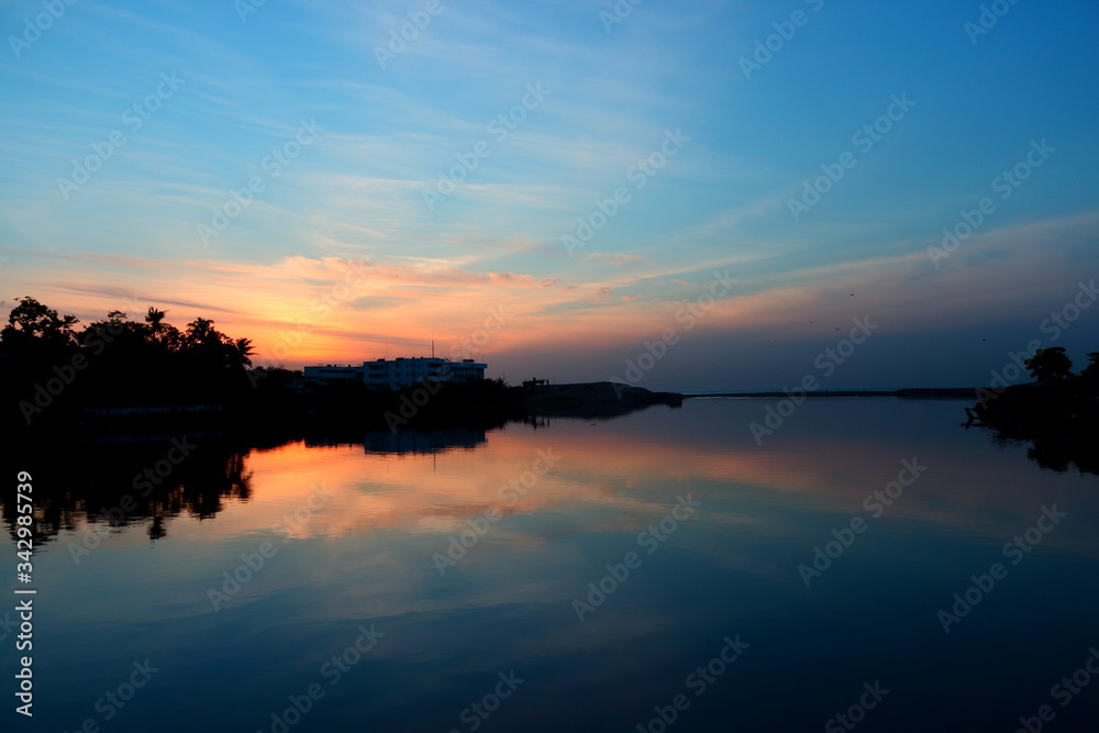 Naklejka premium Koovam River