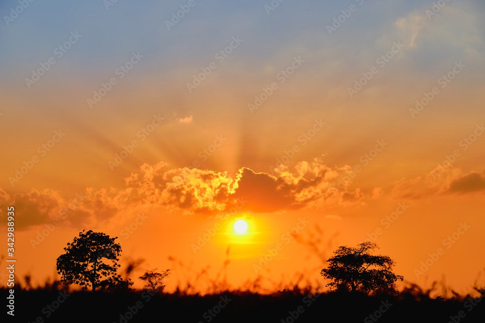 Sunset, sunrise sky morning bright, beautiful summer Sunset, sunrise sky morning bright, beautiful summer