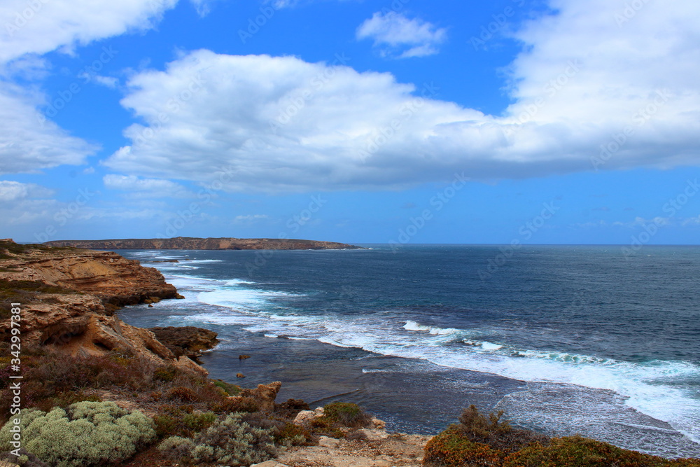 coast of the sea in coffin bay, south australia
