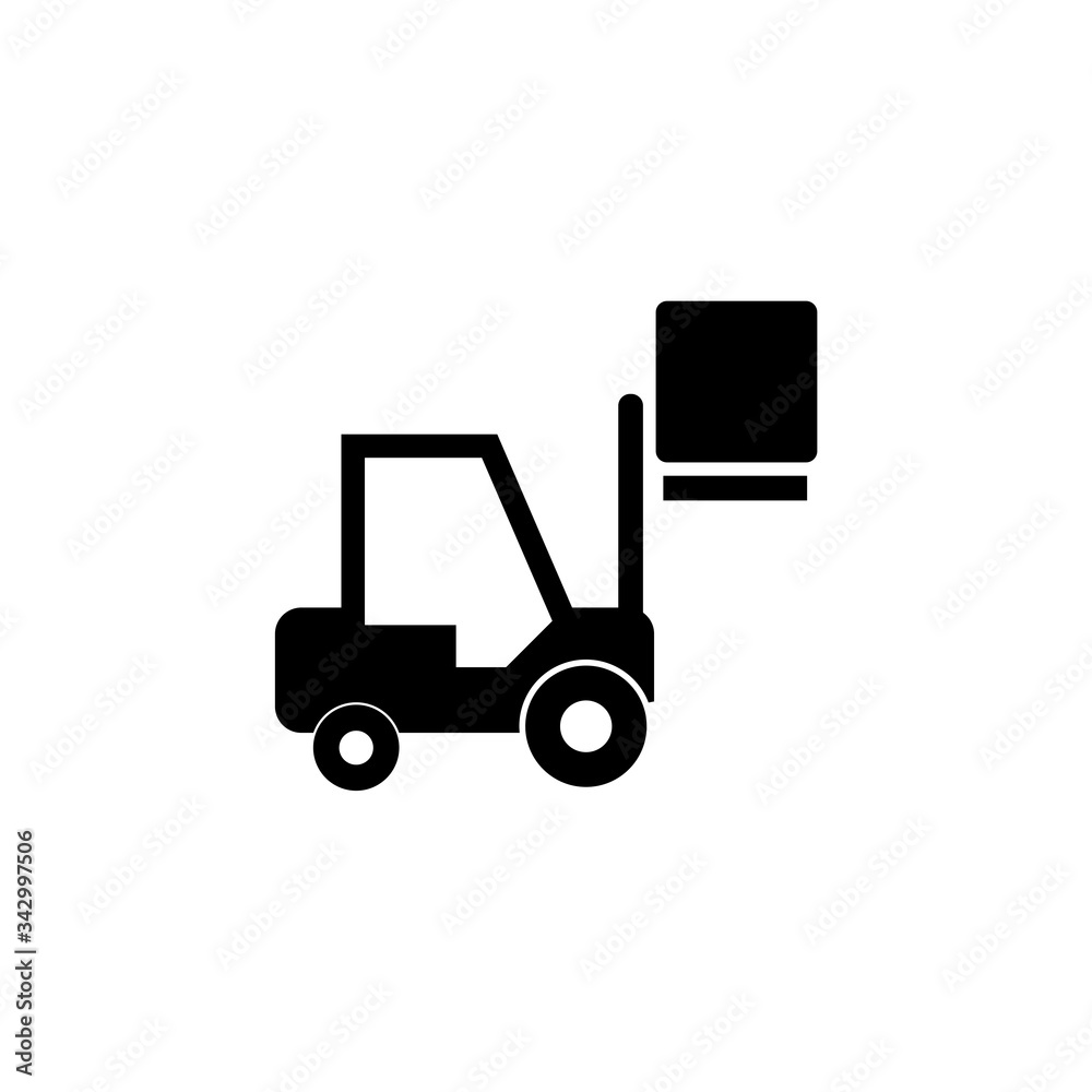 Forklift icon isolated on white background