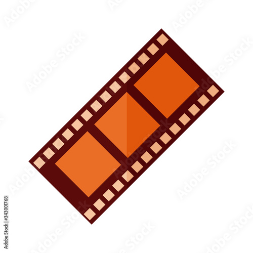 tape record film flat detailed style