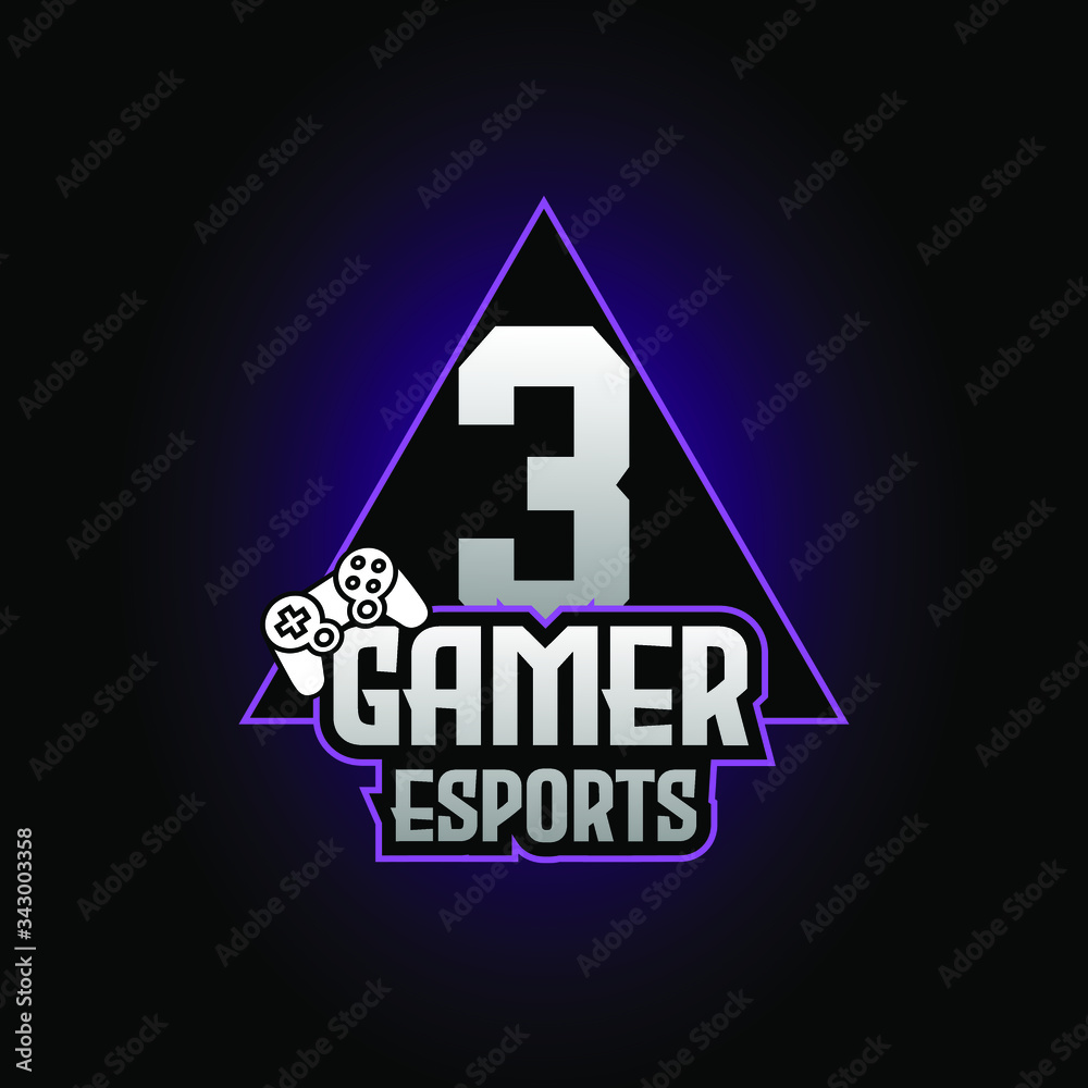 Letter 3 Game Logo Esport Gaming