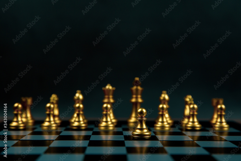 Chess that came out of the line Concept of business Strategic plan and teamwork management. Chess that came out of the line Concept of business Strategic plan and teamwork management.
